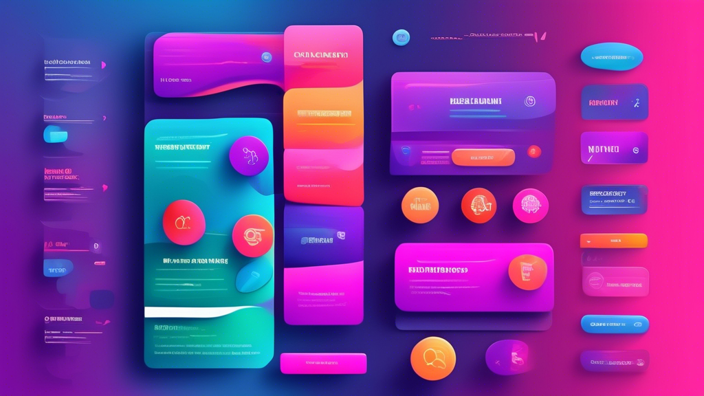 Create an image of a sleek and modern website interface showcasing various call-to-action (CTA) buttons in vibrant colors and different styles. The design should exude professionalism and capture the essence of increasing conversions through captivating CTAs.